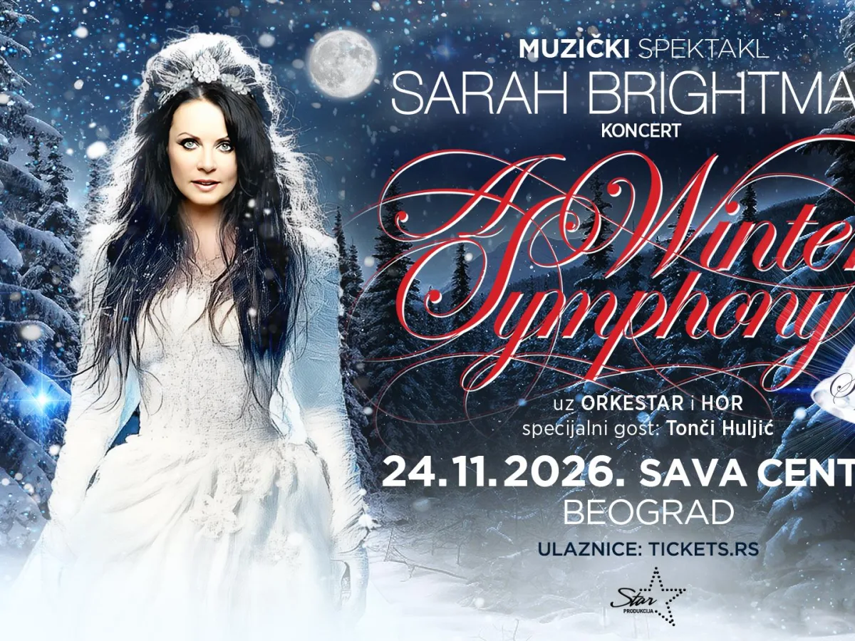 Sarah Brightman - Концерты, 24 ноября 2026, Sava Centar, Белград